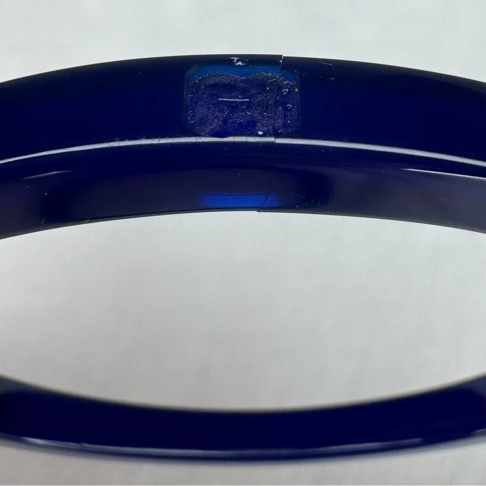 RARE Chanel Blue & Black Bangle Set - Picture 14 of 15